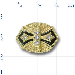 A1902 14K 5 DIAMOND SLIDE 
